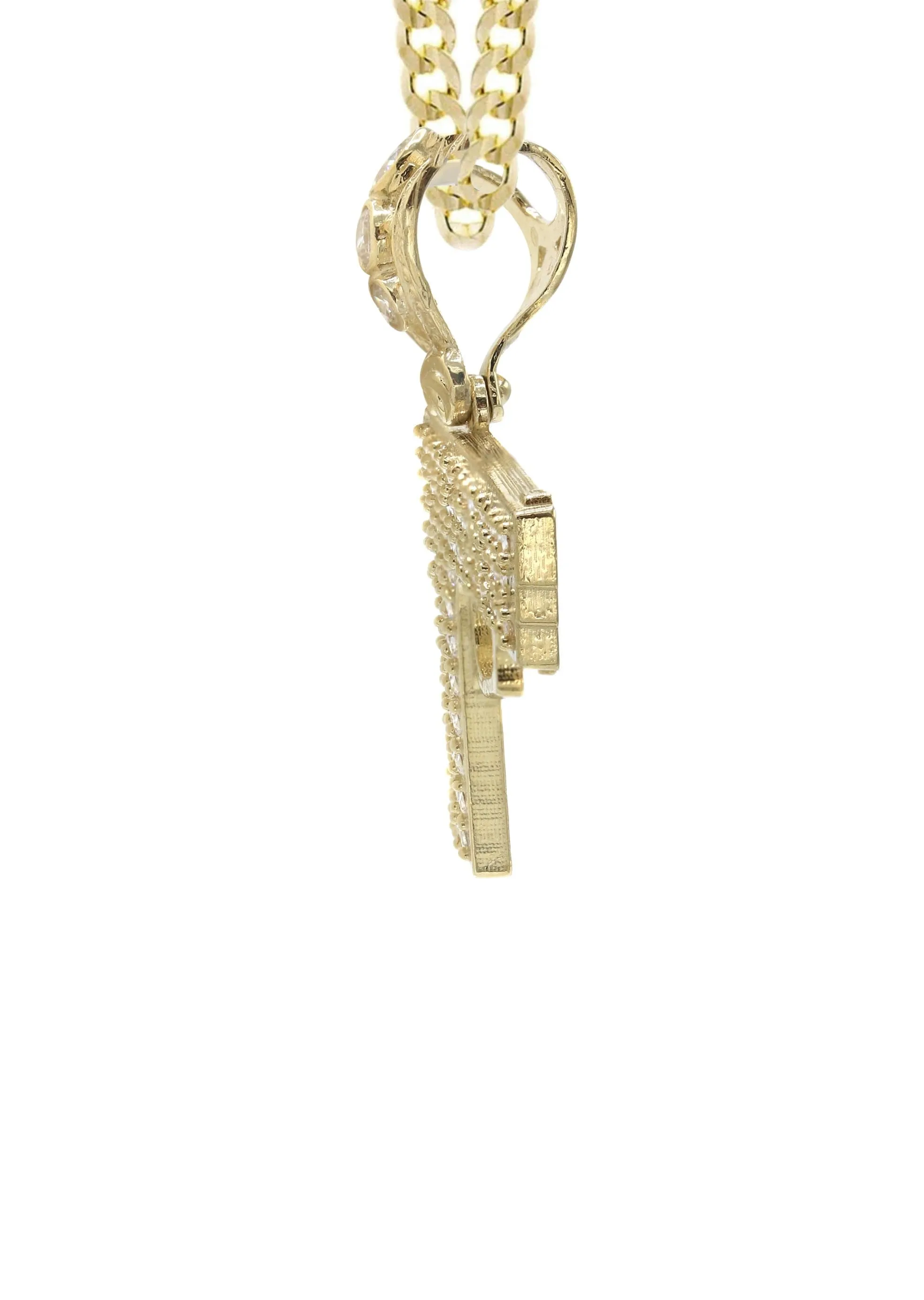 10K Yellow Gold Glock Gun Necklace | Appx. 16.3 Grams