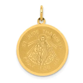 14k Yellow Gold Saint Jude Thaddeus Pendant
