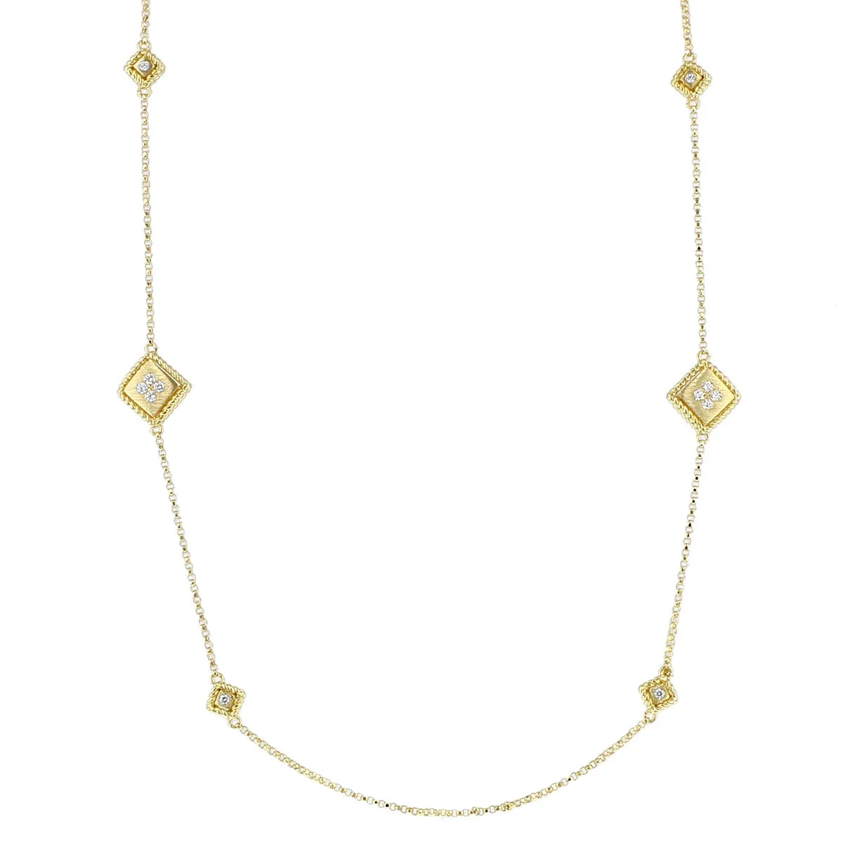 18K Diamond Palazzo Ducale Station Necklace