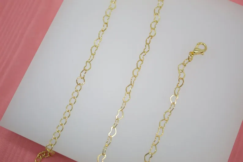 18K Gold Filled Heart Choker (G35)