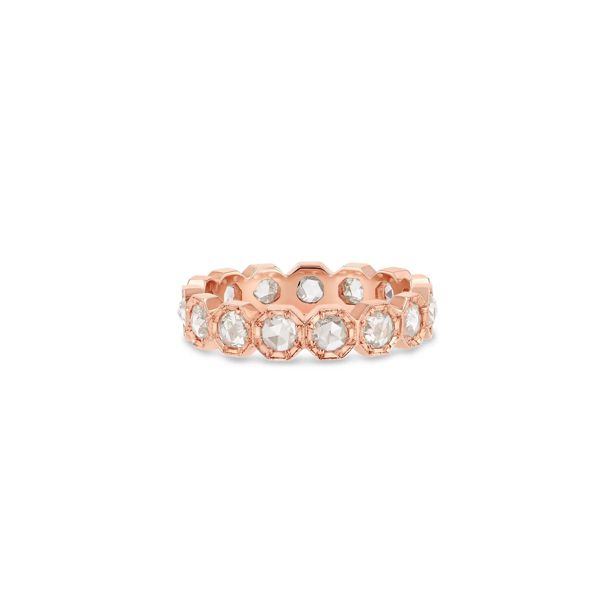 3mm Crown Bezel Diamond Eternity Ring