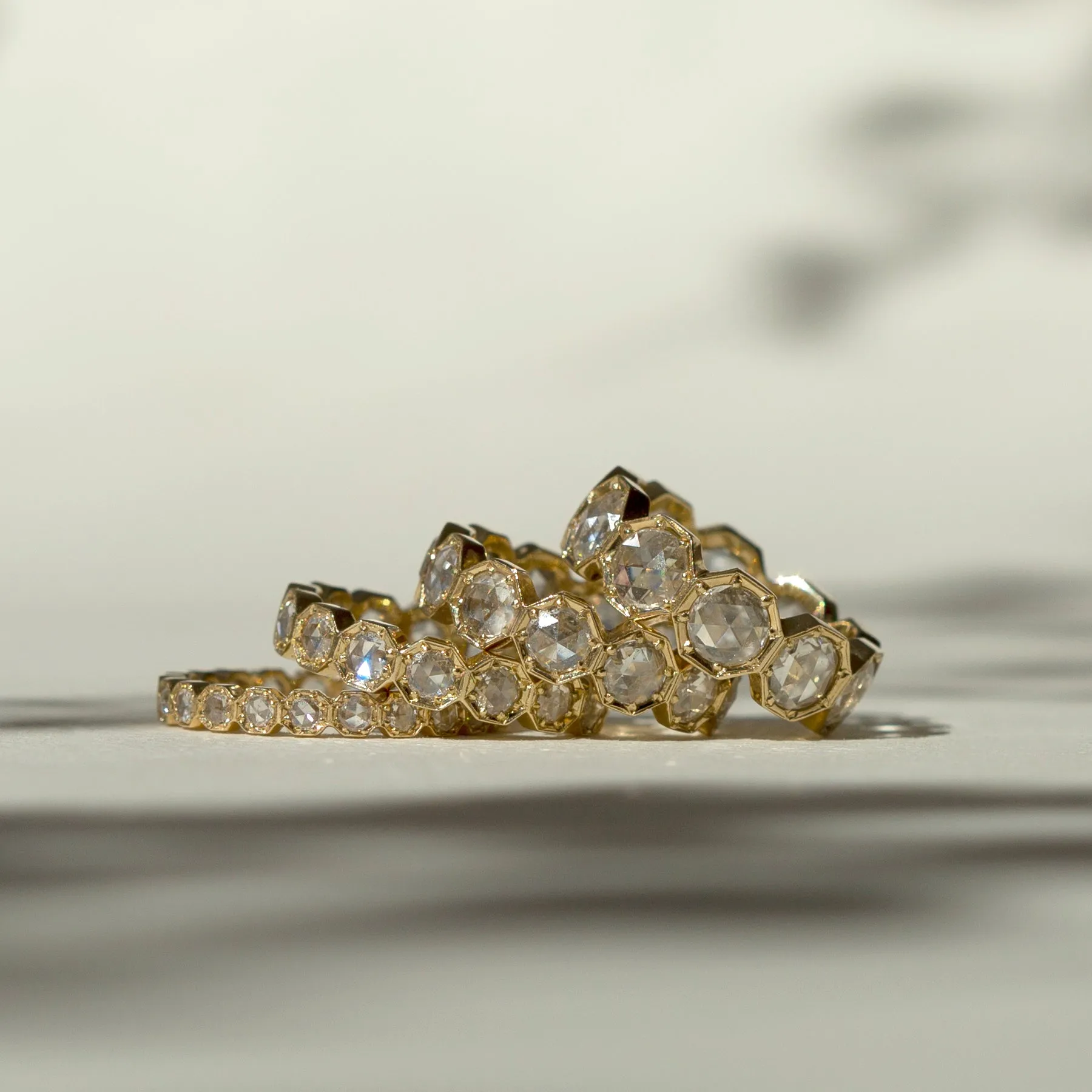3mm Crown Bezel Diamond Eternity Ring