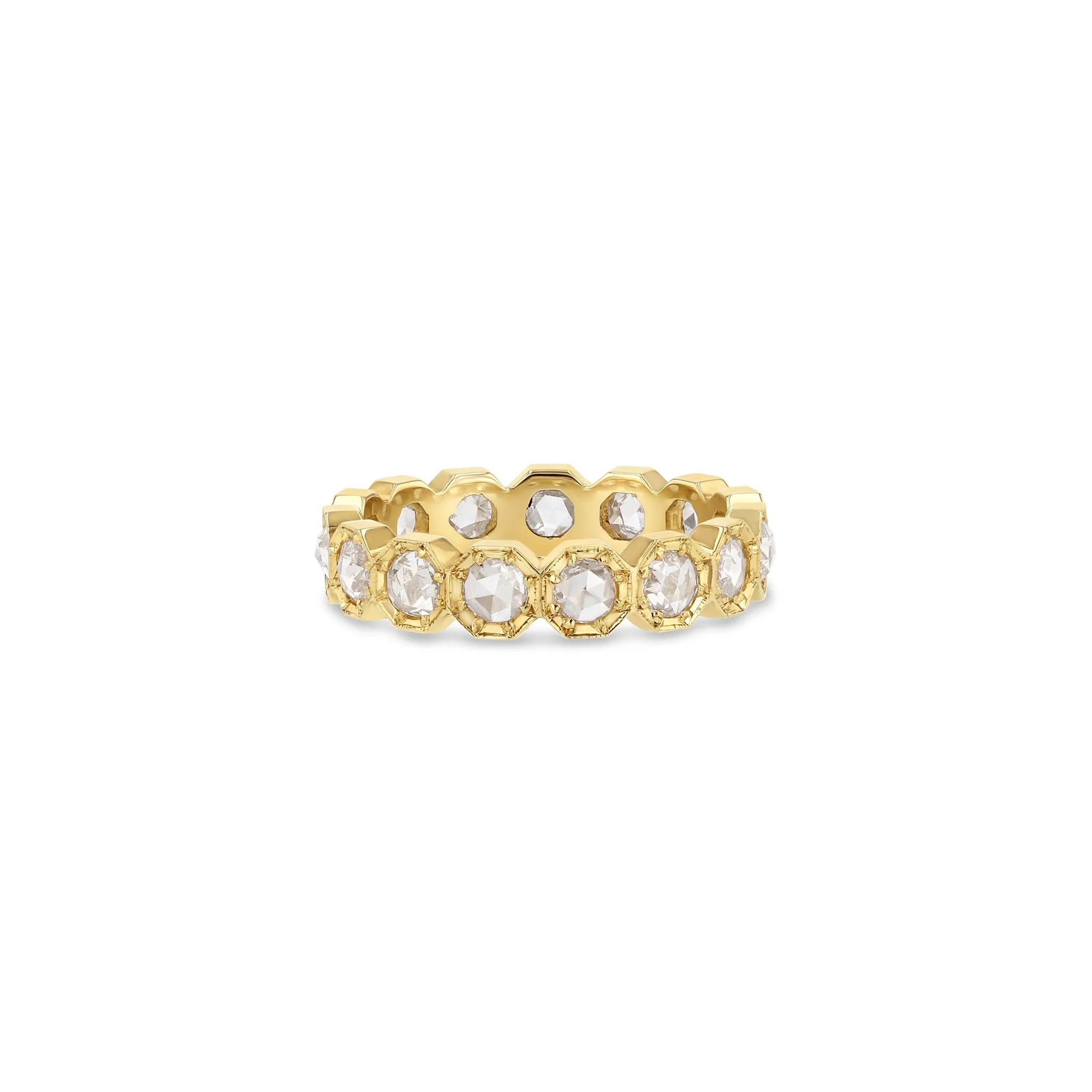 3mm Crown Bezel Diamond Eternity Ring