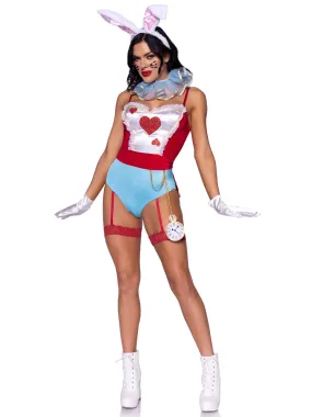 4PC Wonderland White Rabbit Costume