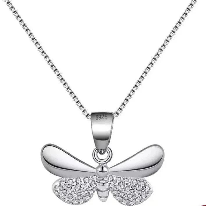 925 Sterling Silver Butterfly Necklace