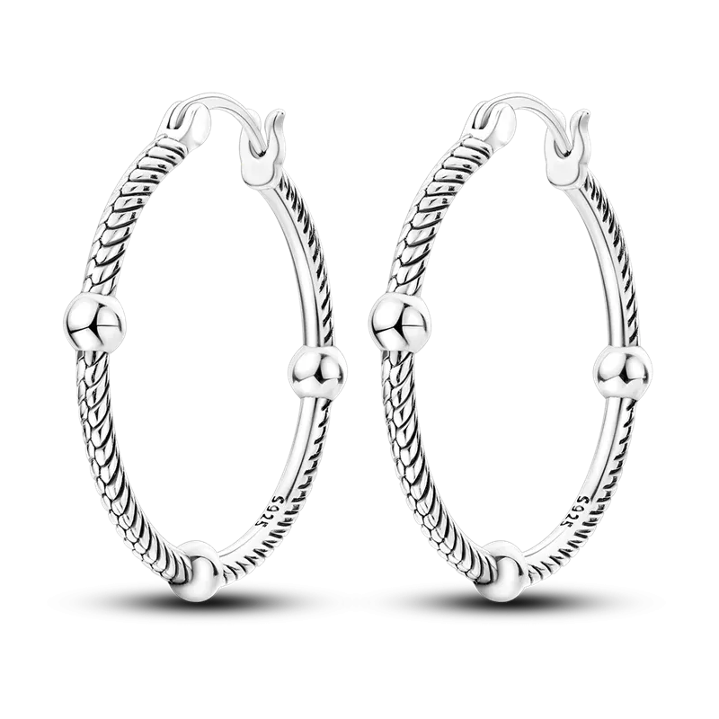925 Sterling Silver Flower Feather Hoop Earrings Oil Painting Musical Note Earrings Zircon For Women Girl Making Jewelry Gift