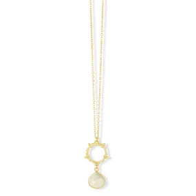 Allegra Necklace White Moonstone