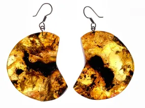 AMBER Crystal Earrings - Statement Earrings, Dangle Earrings, Handmade Jewelry, Healing Crystals and Stones, 48433