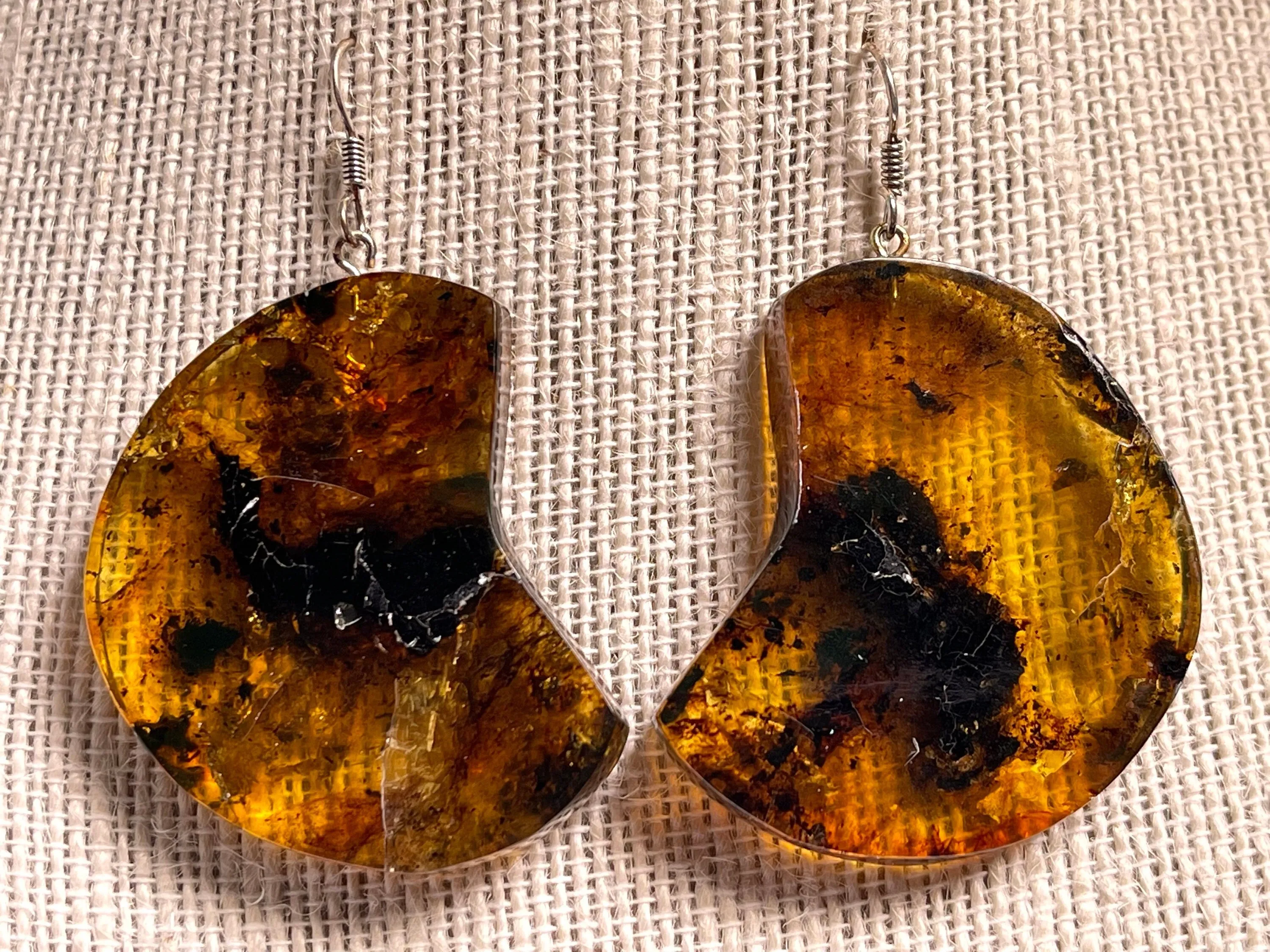 AMBER Crystal Earrings - Statement Earrings, Dangle Earrings, Handmade Jewelry, Healing Crystals and Stones, 48433