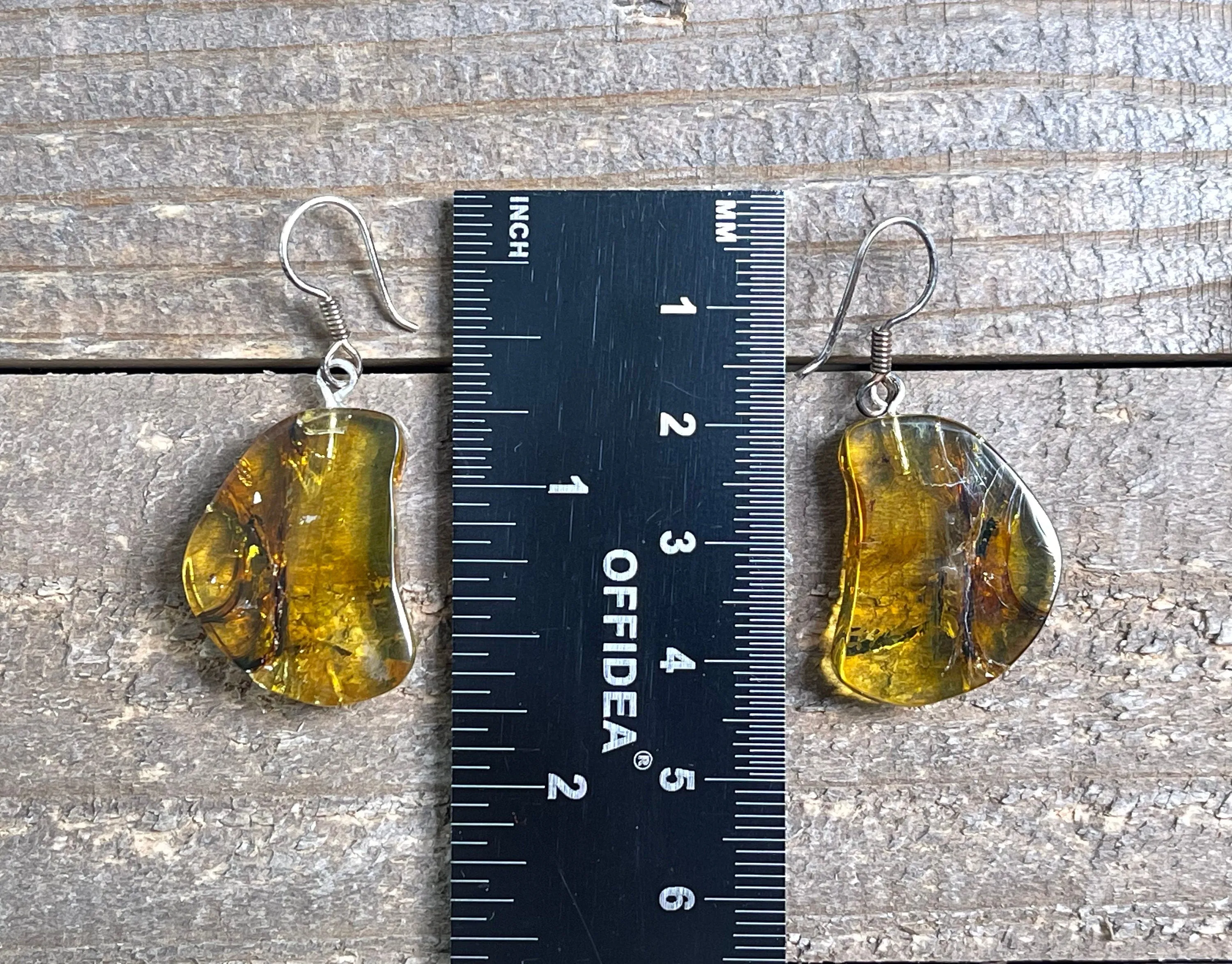 AMBER Crystal Earrings - Statement Earrings, Dangle Earrings, Handmade Jewelry, Healing Crystals and Stones, 50334