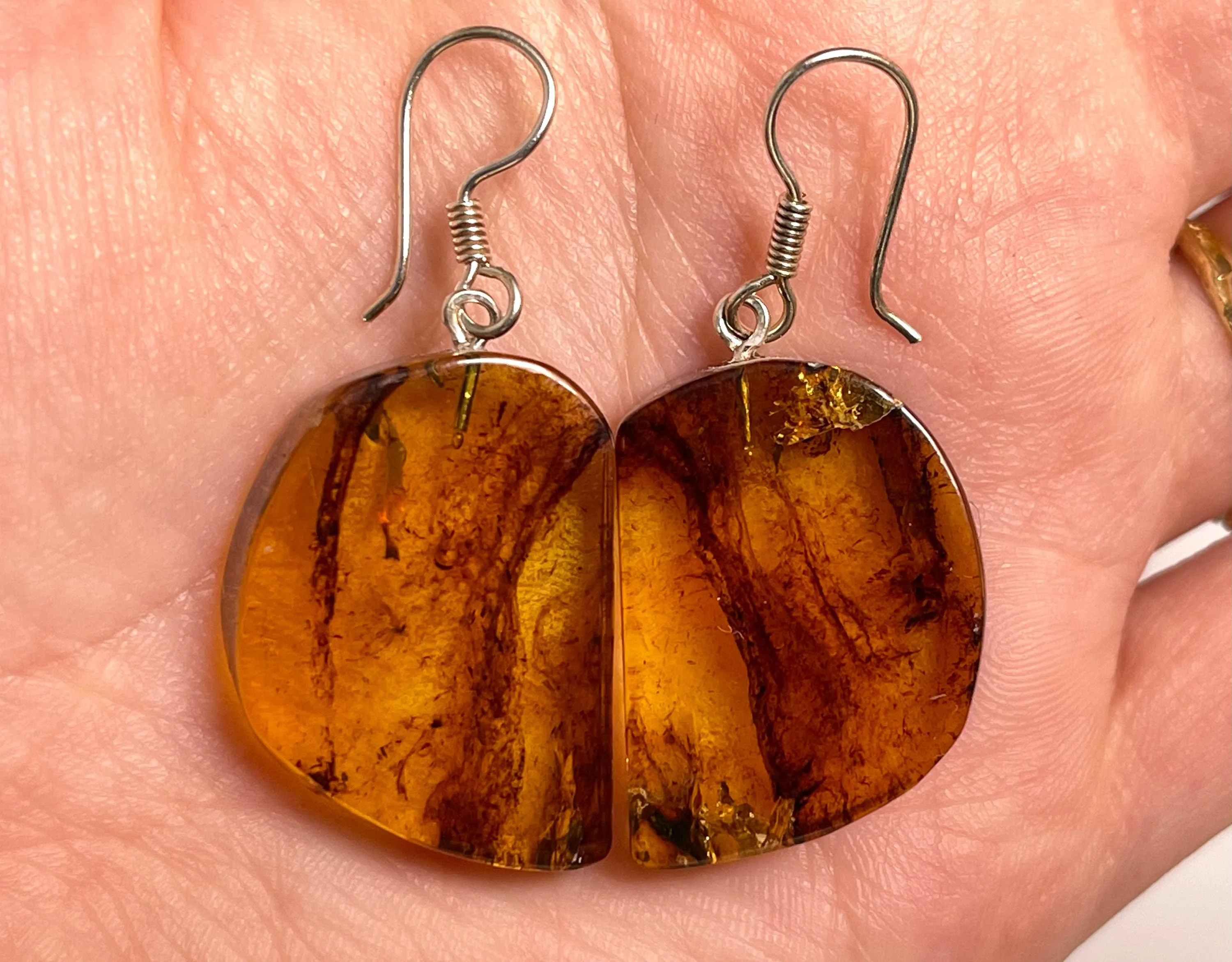 AMBER Crystal Earrings - Statement Earrings, Dangle Earrings, Handmade Jewelry, Healing Crystals and Stones, 50340