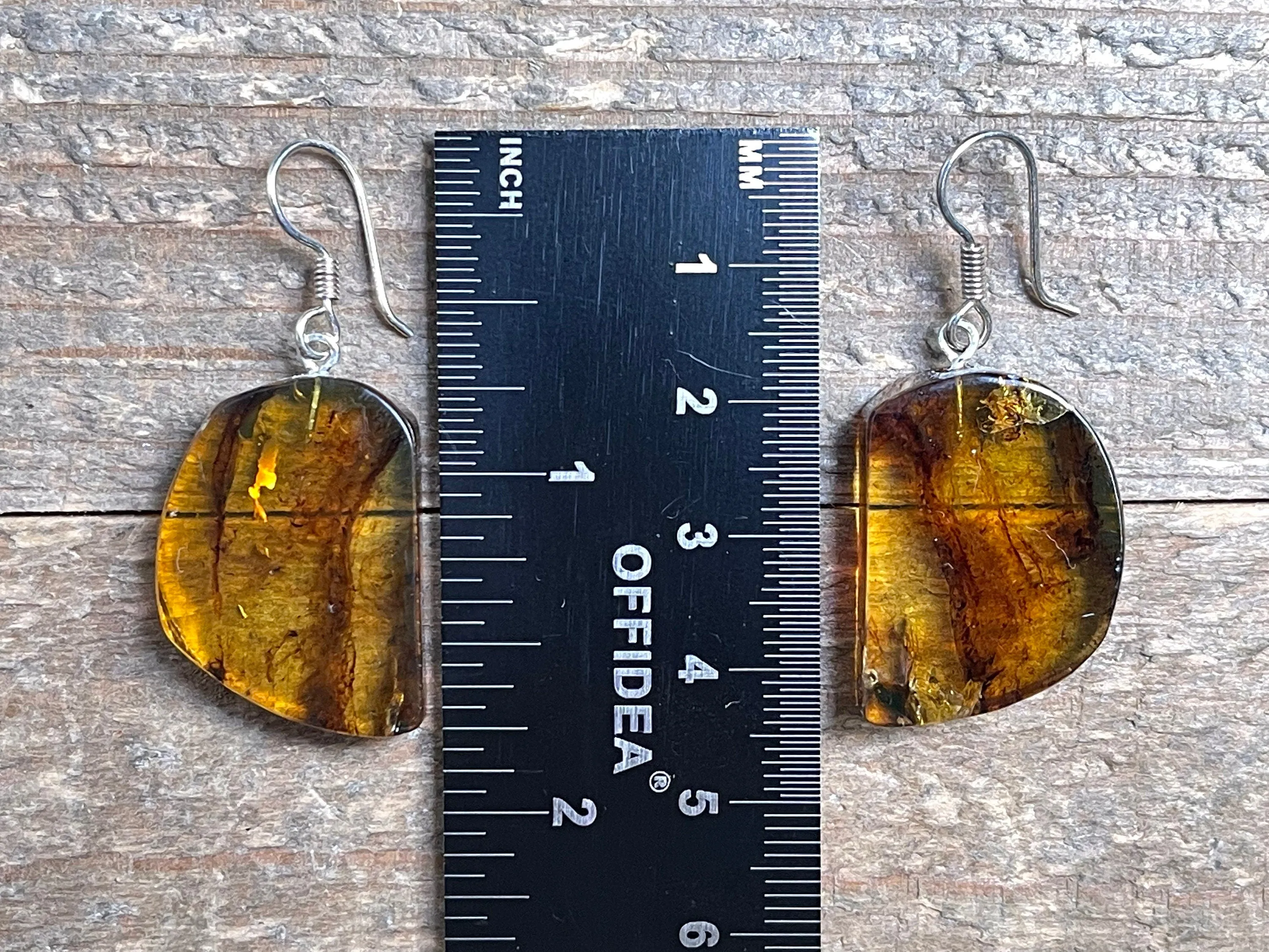 AMBER Crystal Earrings - Statement Earrings, Dangle Earrings, Handmade Jewelry, Healing Crystals and Stones, 50340
