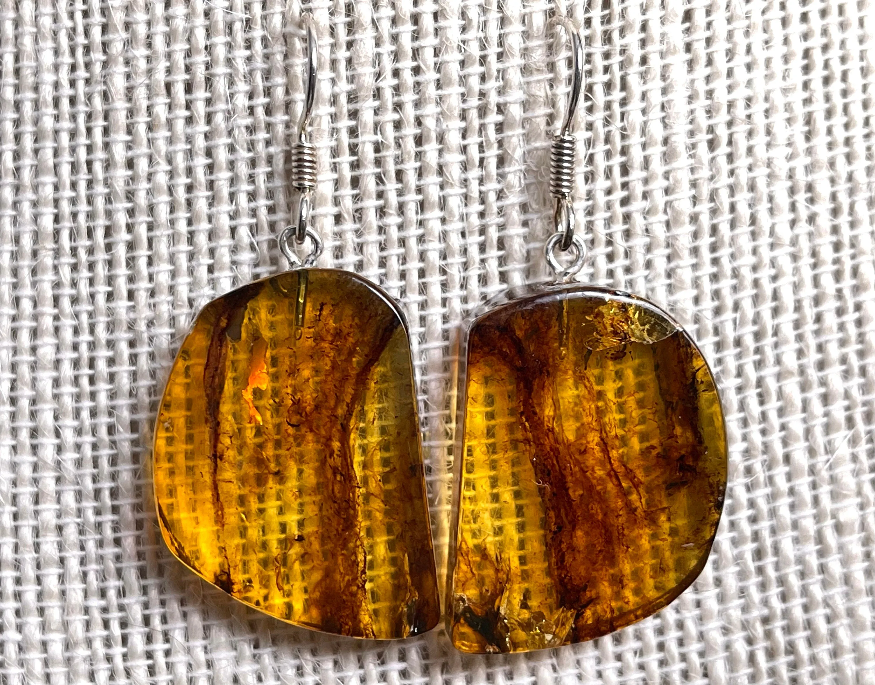 AMBER Crystal Earrings - Statement Earrings, Dangle Earrings, Handmade Jewelry, Healing Crystals and Stones, 50340
