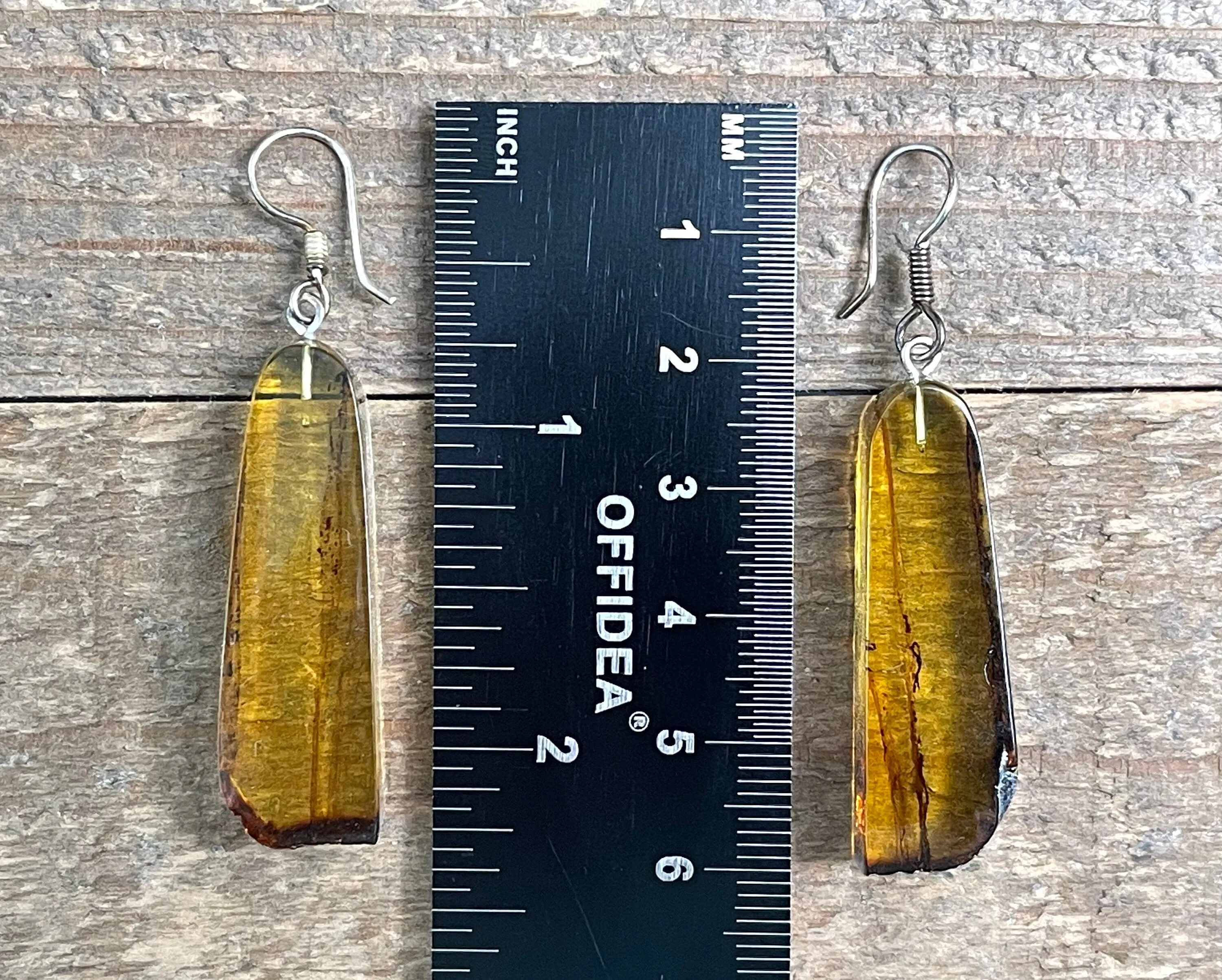 AMBER Crystal Earrings - Statement Earrings, Dangle Earrings, Handmade Jewelry, Healing Crystals and Stones, 50368