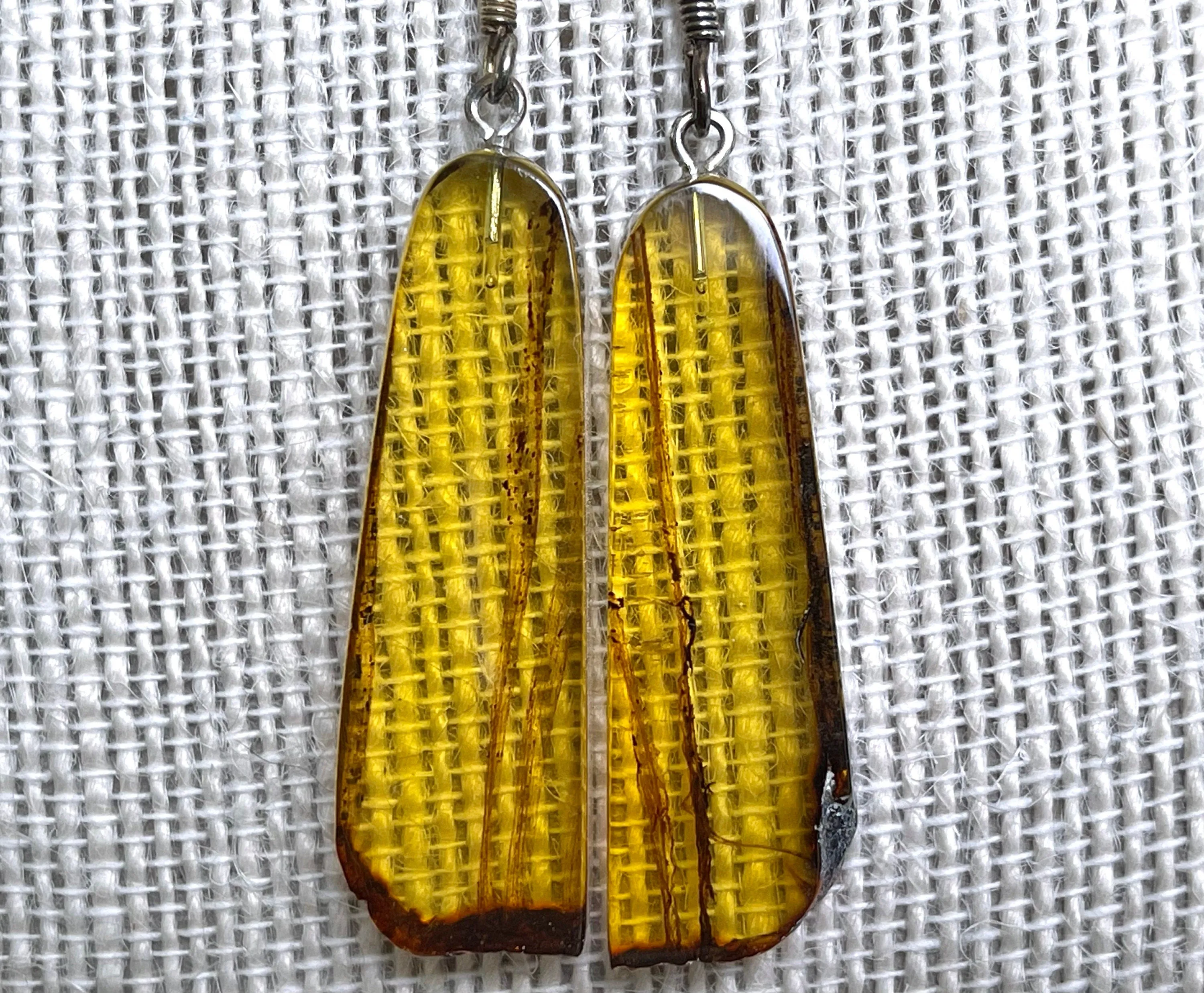 AMBER Crystal Earrings - Statement Earrings, Dangle Earrings, Handmade Jewelry, Healing Crystals and Stones, 50368