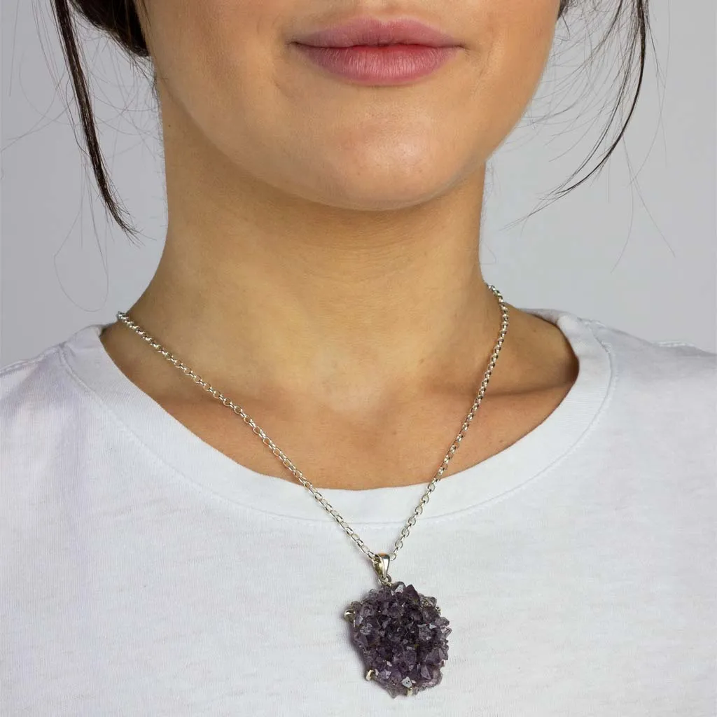 Amethyst Druzy Necklace