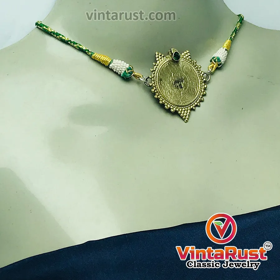 Antique Coin Statement Choker Necklace