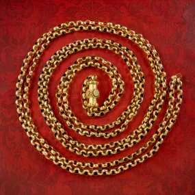 Antique Georgian Guard Chain 18ct Gold