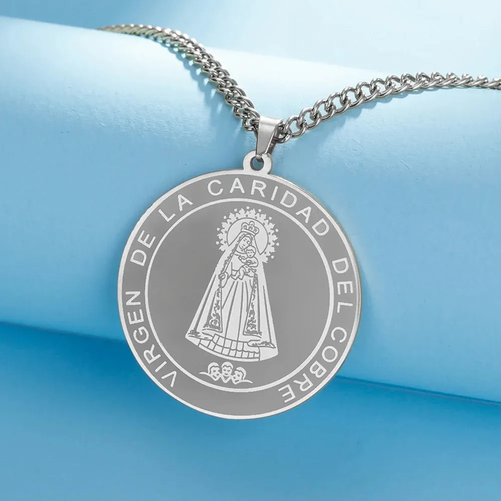 Archangel Michael Sigil Pendant Stainless Steel Amulet Necklace