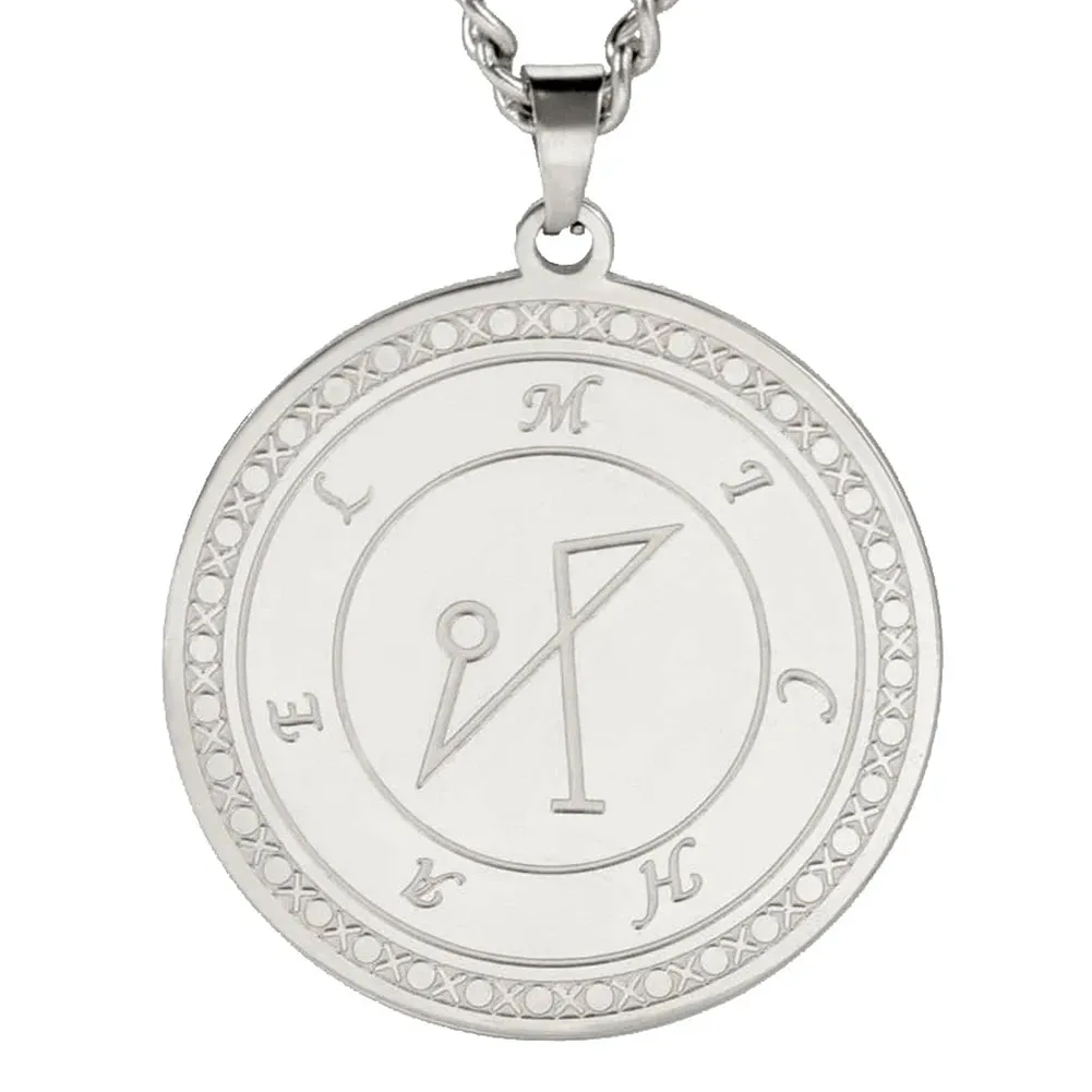Archangel Michael Sigil Pendant Stainless Steel Amulet Necklace