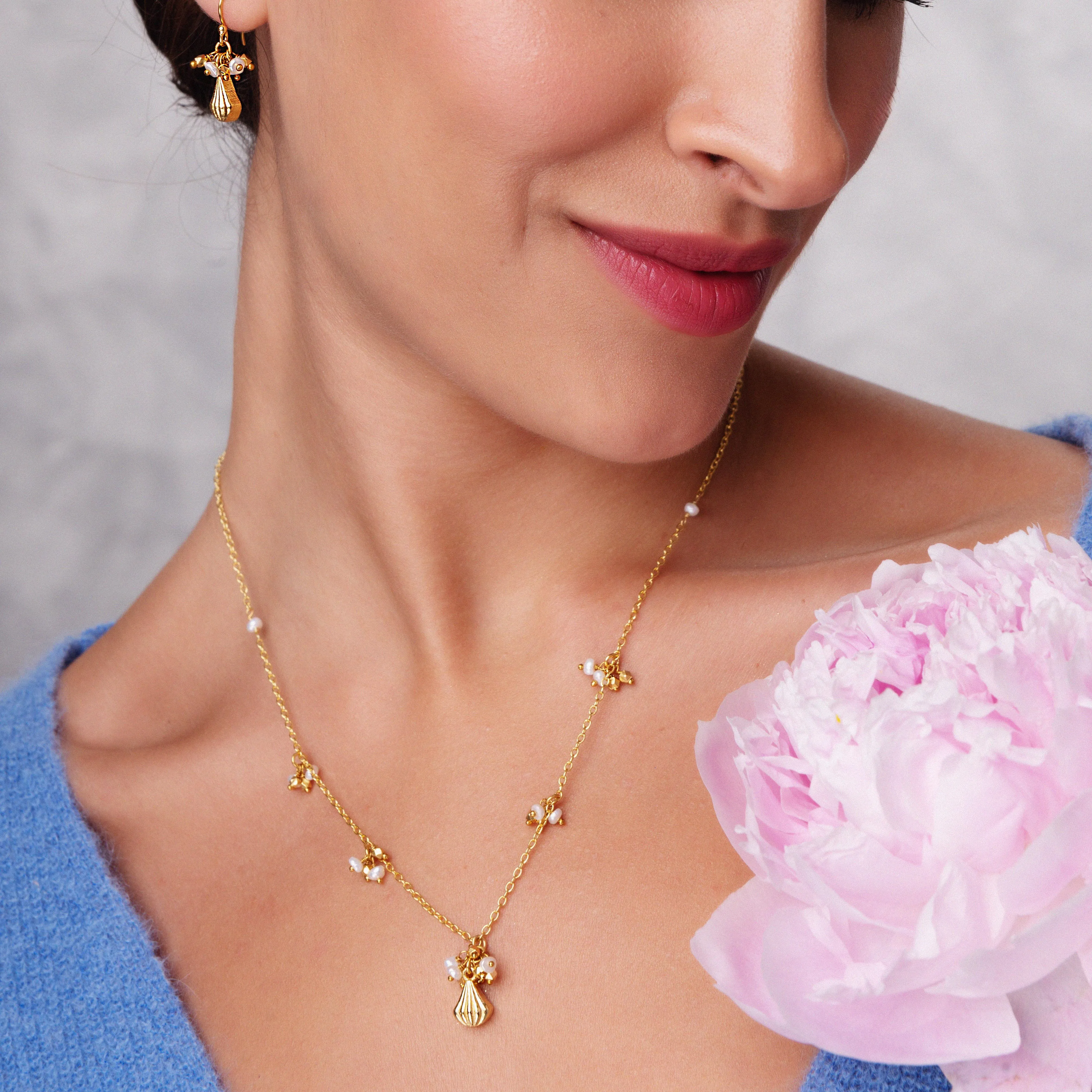 Ash Necklace Freshwater Pearl