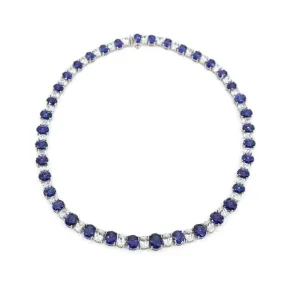 Azure Majesty Sapphire Necklace