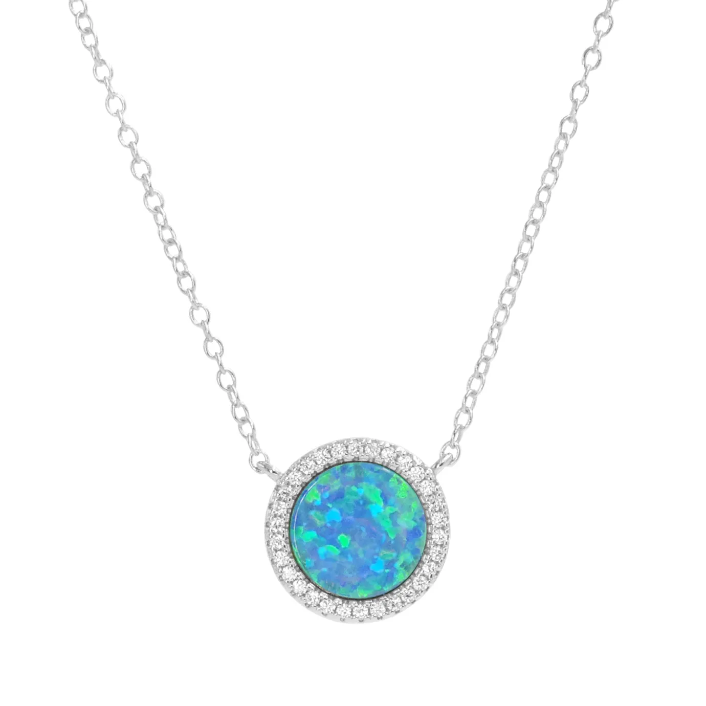 Beacon Opal Circle Necklace With Crystals