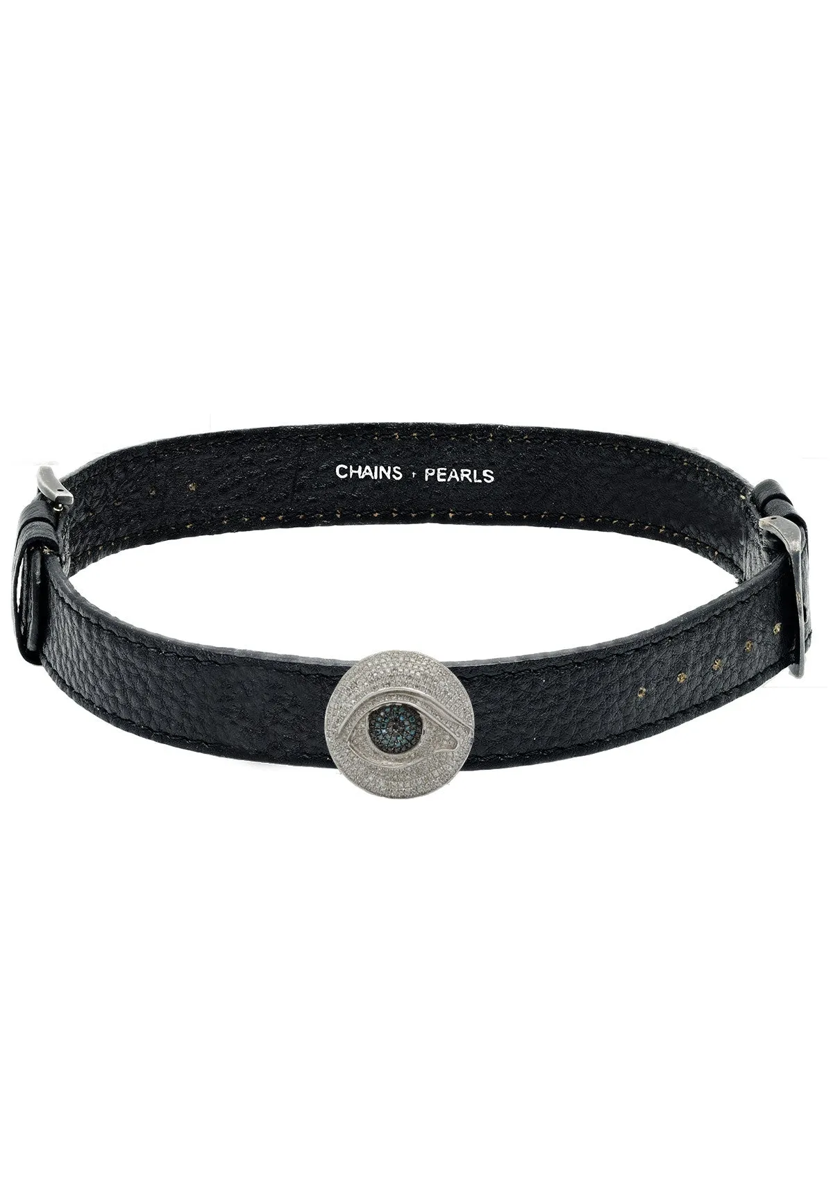 Big Thirdeye Leather Choker