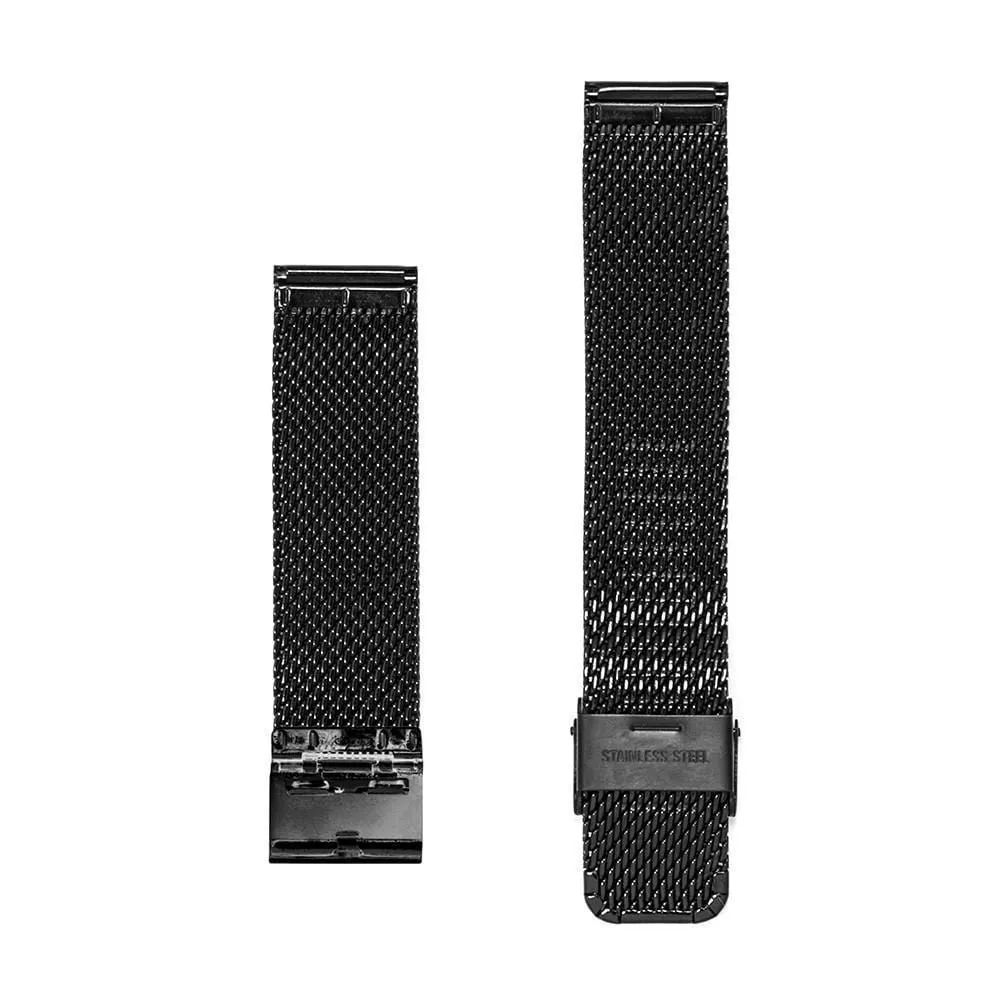 Black Mesh Watch Strap - 20mm Width
