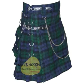 Black Watch Heavy 16Oz Stud Kilt