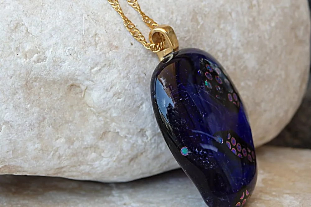 Blue Glass Necklace