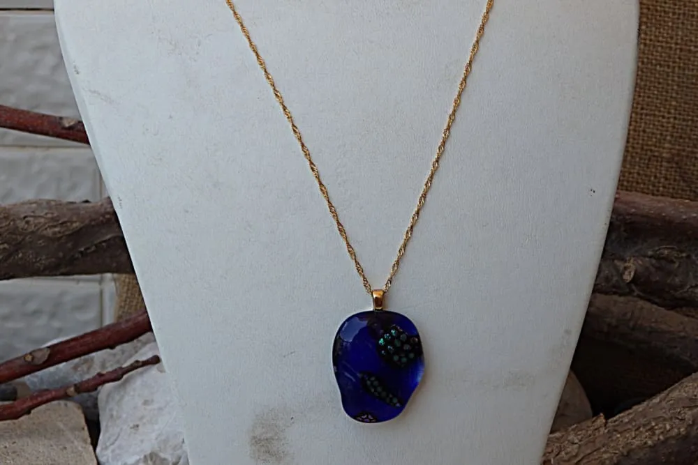Blue Glass Necklace