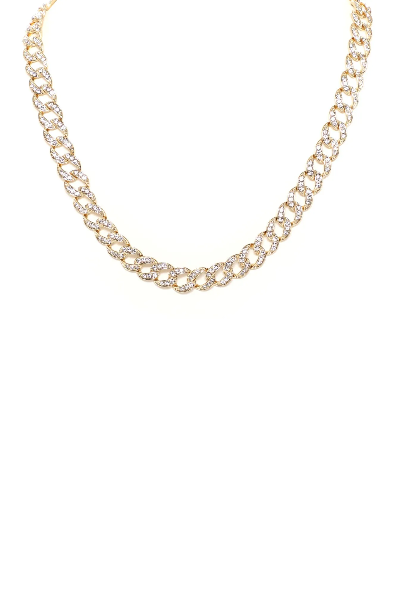 Blue Ice Chain And Watch Boxed Set - Gold/Blue