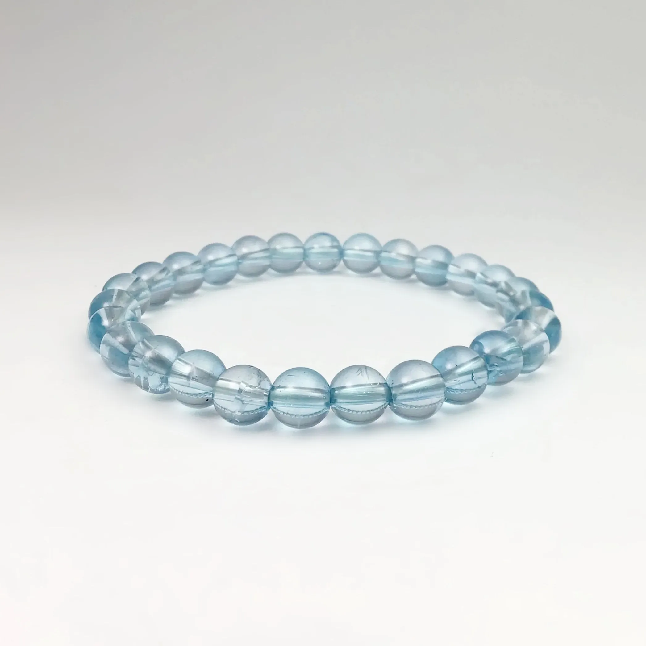 Blue Topaz Beaded Bracelet - High Quality