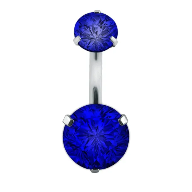 Body Jewelry Belly Button Rings for Women with Zircon in Gold Color and Silver Color