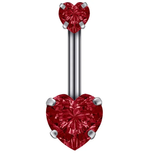 Body Jewelry Belly Button Rings for Women with Zircon in Gold Color and Silver Color