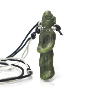 Bowenite Jade Walking Buddha Figure, B