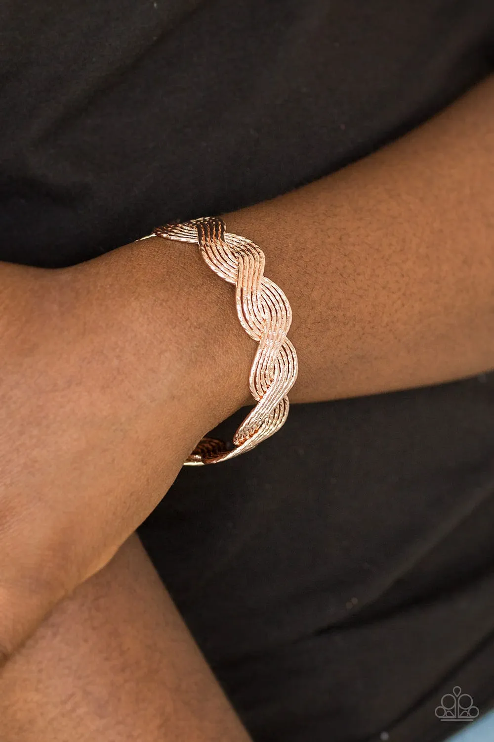 Braided Brilliance - Rose Gold