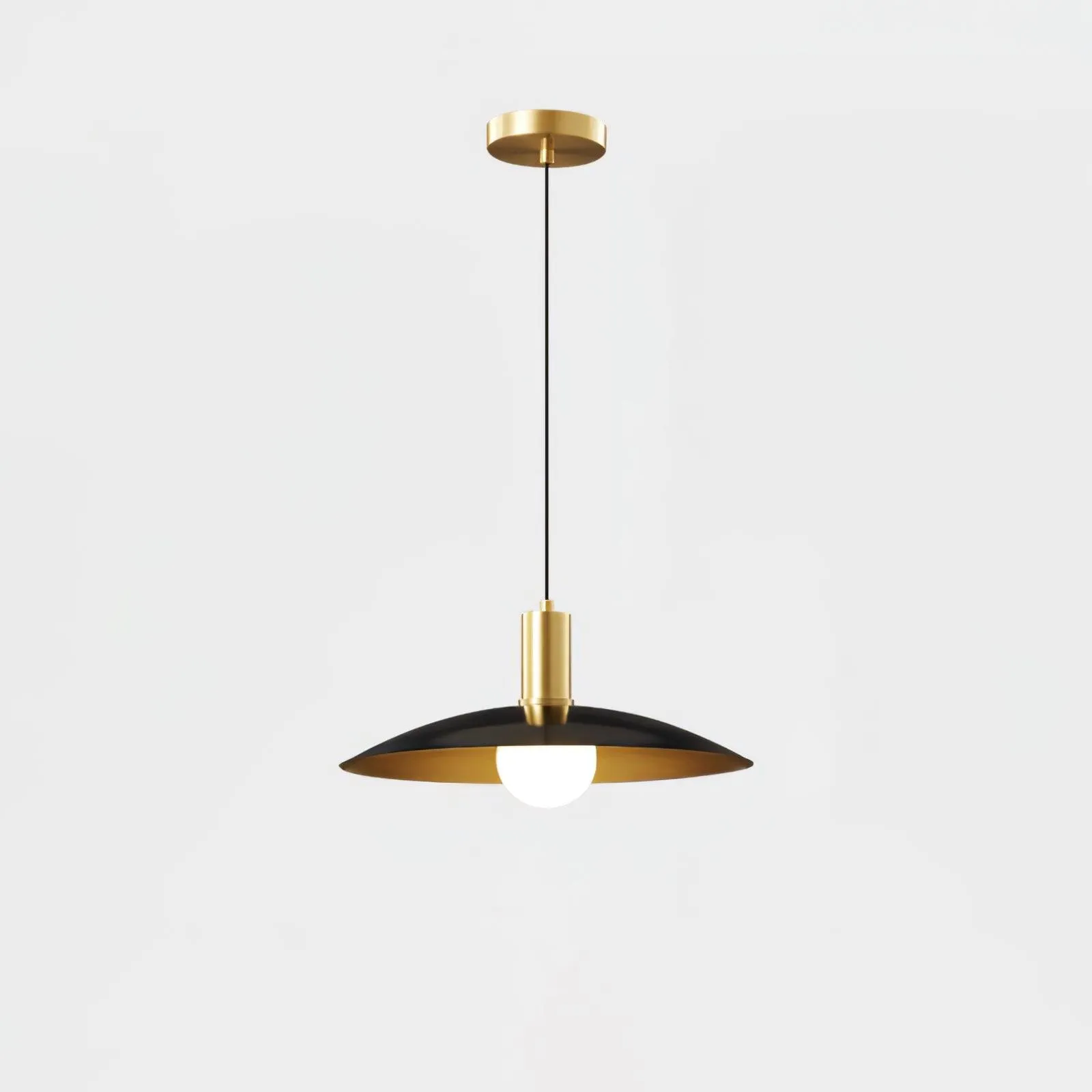 Brass Flared Pendant Lamp