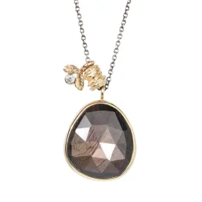Brown Sapphire Necklace