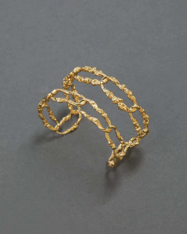 BRUT LINK DOUBLE CUFF BRACELET