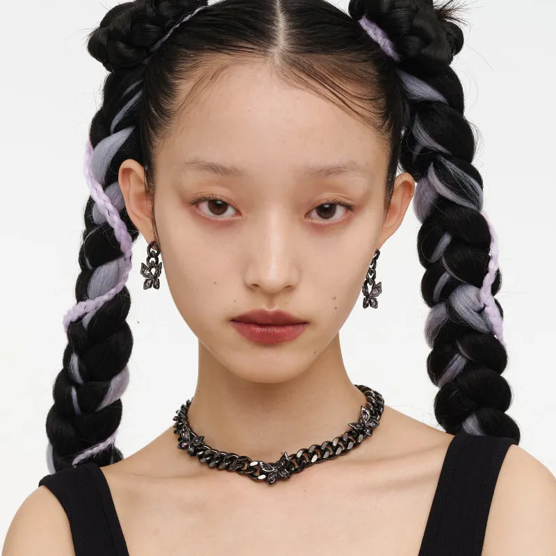 BUTTERFLY CUBAN CHAIN EARRING