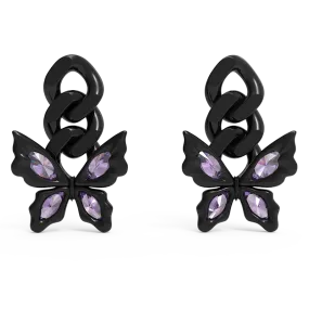 BUTTERFLY CUBAN CHAIN EARRING