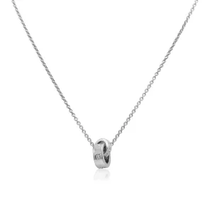 Bvlgari 18ct Diamond Set Pendant On 17" Necklace