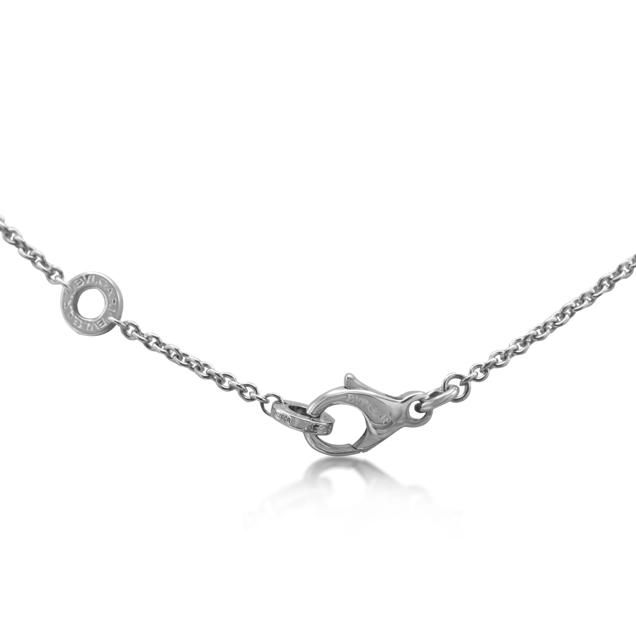 Bvlgari 18ct Diamond Set Pendant On 17" Necklace