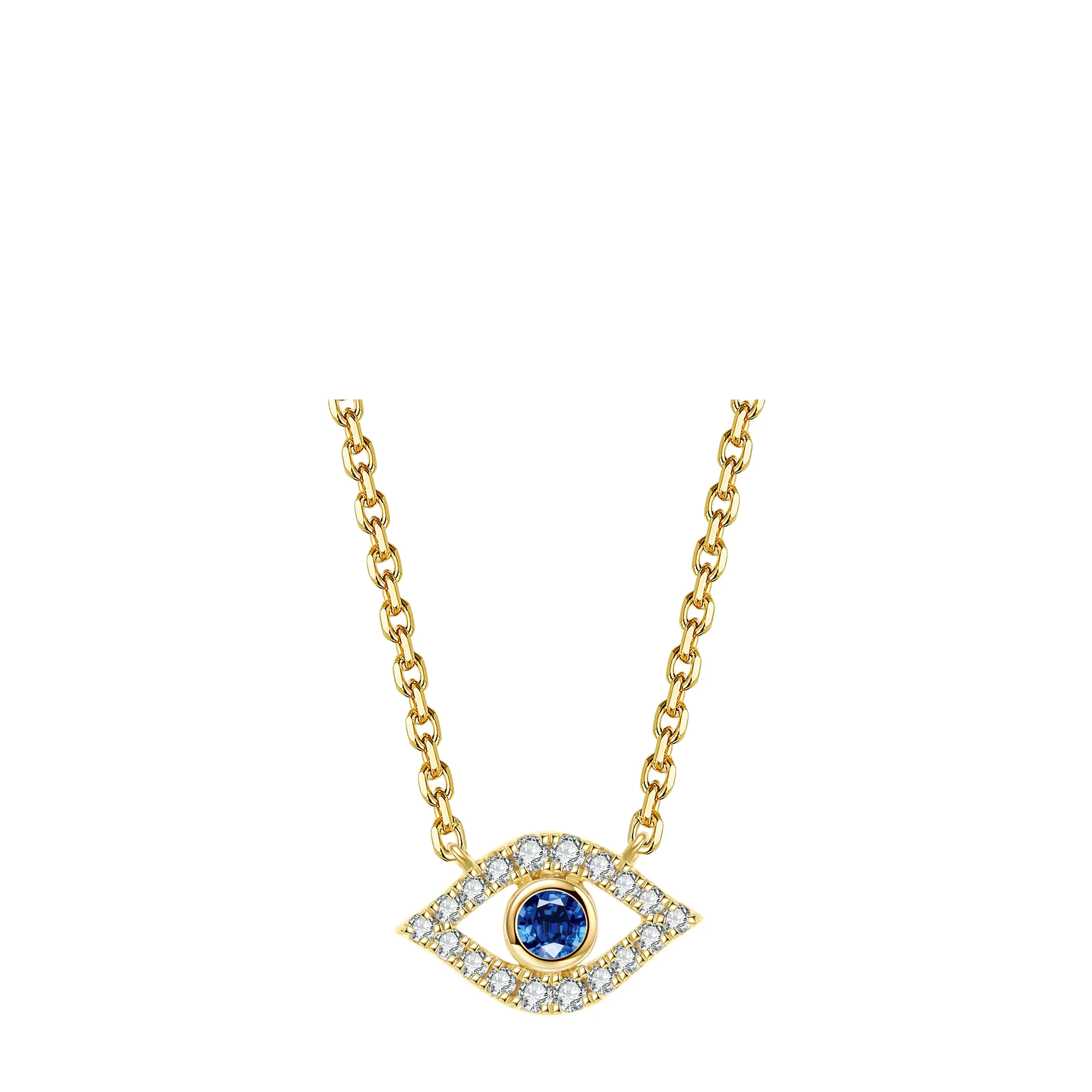 Capri Dreaming® Evil Eye Pendant Necklace | Yellow Gold