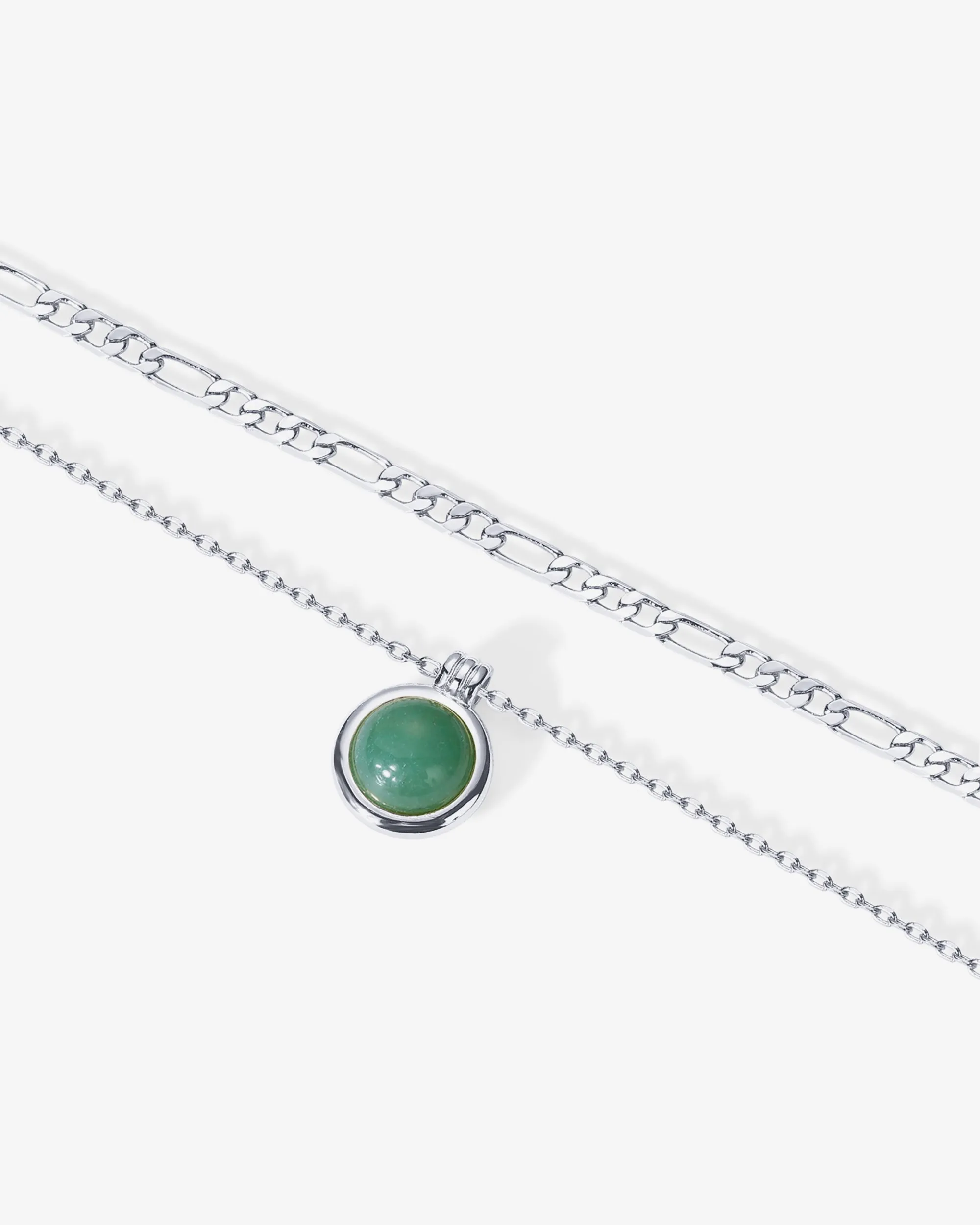 Carnelian & Aventurine Gemstone Layered Necklace