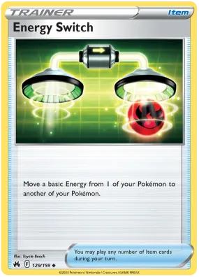 [Collector Troves] Pokemon Sword & Shield Crown Zenith Trainer Energy Switch Card