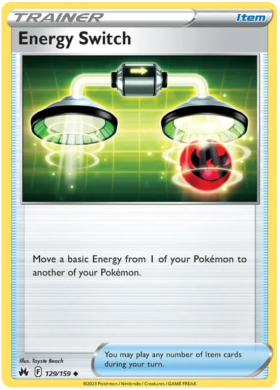 [Collector Troves] Pokemon Sword & Shield Crown Zenith Trainer Energy Switch Card