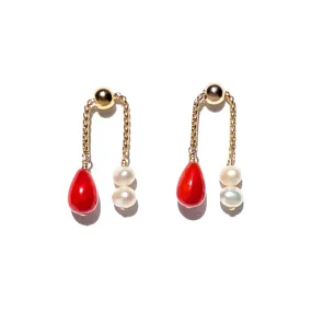 Coral Earrings
